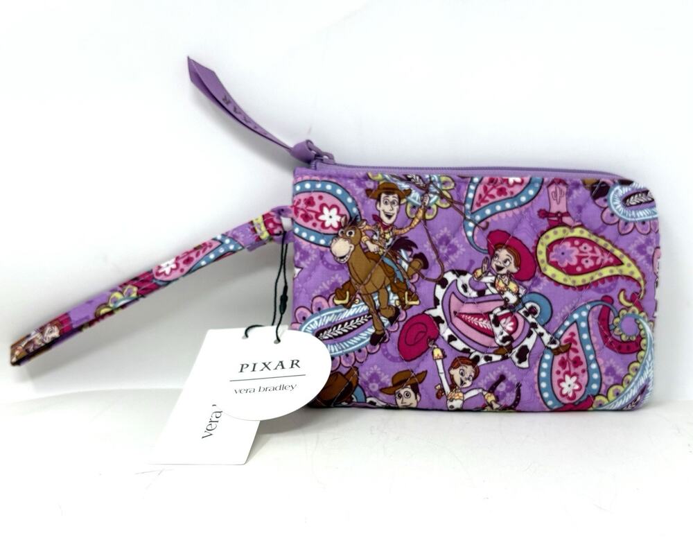 Vera Bradley Toy Story Rodeo Paisley Essential Zip Wristlet NWT Disney Pixar